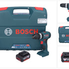 Bosch GSB 18V-45 Professional Perceuse-visseuse à percussion sans fil 18 V 45 Nm Brushless + 1x batterie 4,0 Ah + L-Case - sans chargeur