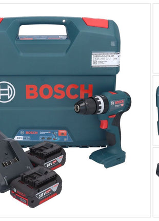 Bosch GSB 18V-45 Professional Perceuse-visseuse à percussion sans fil 18 V 45 Nm Brushless + 2x batterie 5,0 Ah + chargeur + L-Case