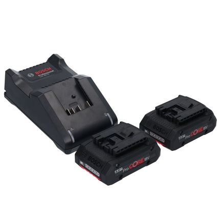 Taladradora percutora sin cable Bosch GSB 18V-45 Professional 18 V 45 Nm + 2 baterías ProCORE 4,0 Ah + cargador + maletín en L