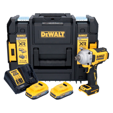 DeWalt DCF 892 E2T 18 V 813 Nm 1/2'' Avvitatore a impulsi senza spazzole + 2x batteria 1,7 Ah + caricatore + TSTAK
