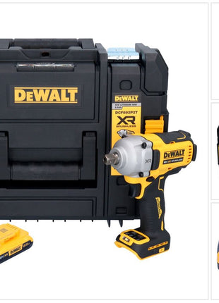 DeWalt DCF 892 NT Akku Schlagschrauber 18 V 813 Nm 1/2" Brushless + 1x Akku 2,0 Ah + TSTAK - ohne Ladegerät