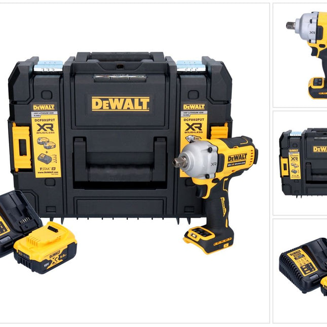 DeWalt DCF 892 P1T Akku Schlagschrauber 18 V 813 Nm 1/2" Brushless + 1x Akku 5,0 Ah + Ladegerät + TSTAK