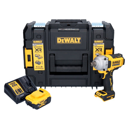DeWalt DCF 892 P1T cordless impact wrench 18 V 813 Nm 1/2" brushless + 1x battery 5.0 Ah + charger + TSTAK