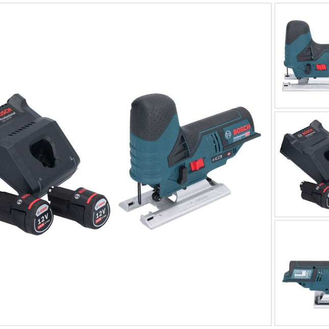 Bosch GST 12V-70 Professional cordless jigsaw 12 V 70 mm + 2x rechargeable battery 2.0 Ah + charger
