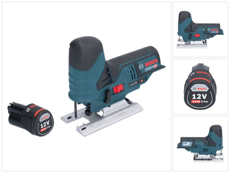 Bosch GST 12V-70 Professional Akku Stichsäge 12 V 70 mm + 1x Akku 3,0 Ah - ohne Ladegerät