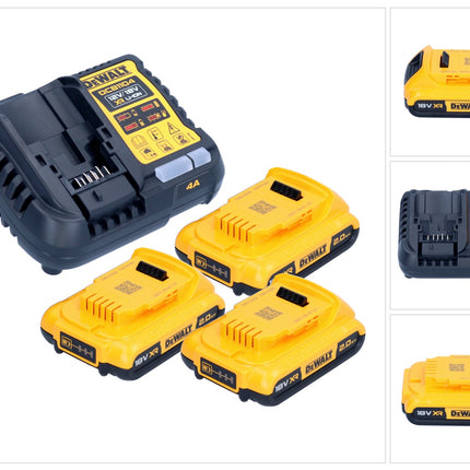 DeWalt DCB 1104 D3 Akku Starter Set 12 V / 18 V 3x Akku 2,0 Ah + DCB 1104 Ladegerät