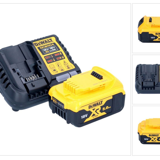 DeWalt DCB 1104 P1 Juego de batería de arranque 12 V / 18 V 1x batería 5,0 Ah + cargador DCB 1104