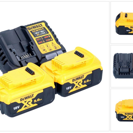 DeWalt DCB 1104 P2 Juego de batería de arranque 12 V / 18 V 2x batería 5,0 Ah + cargador DCB 1104