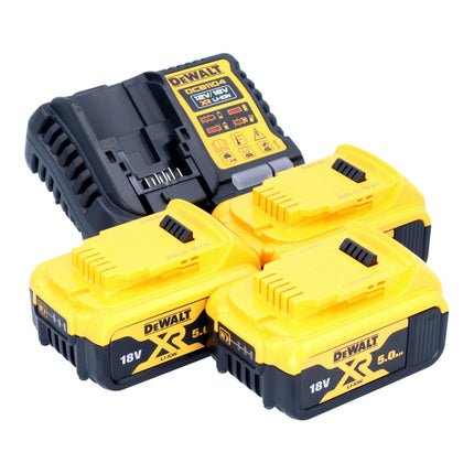 DeWalt DCB 1104 P3 Battery Starter Set 12 V / 18 V 3x battery 5.0 Ah + DCB 1104 charger