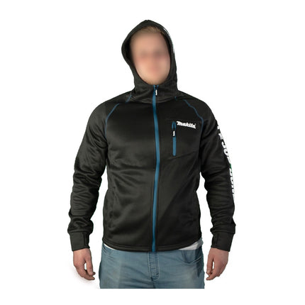 Makita Polar Tec Hoodie Jacket XL con capucha trabajo y ocio (98P214-XL) 100% poliéster