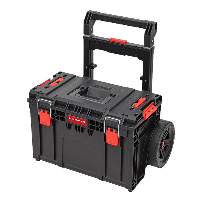 Toolbrothers RHINO XL Cart Plus ECO - Valigia portautensili mobile 37 l IP66 con doppio manico telescopico