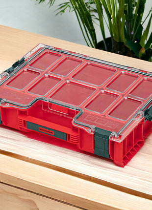 Toolbrothers RHINO L Organizador ULTRA altura XL cajas apilables 452 x 358 x 110 mm 9 l IP54 con 8 inserciones