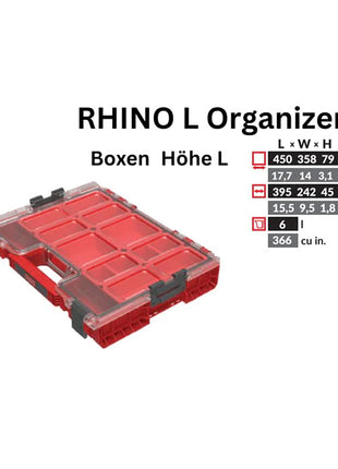 Toolbrothers RHINO L Organizer ULTRA Höhe L Boxen 6 l IP54