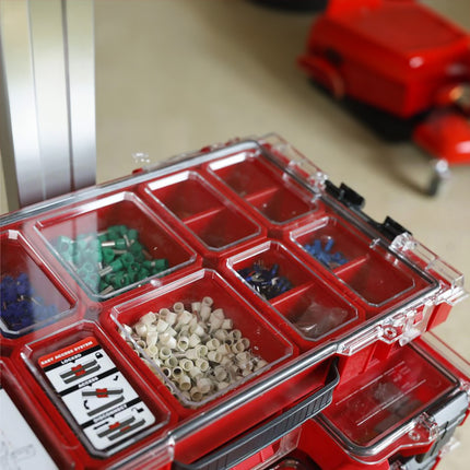 Toolbrothers RHINO L Organizer ULTRA altura L cajas 6 l IP54 con cajas extraíbles