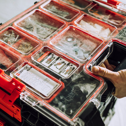 Toolbrothers RHINO L Organizer ECO wysokość XL pudełka 9 l IP54 z wyjmowanymi pudełkami