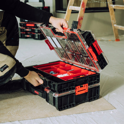 Toolbrothers RHINO L Organizer ECO Altura L Cajas 6 l IP54 con cajas extraíbles