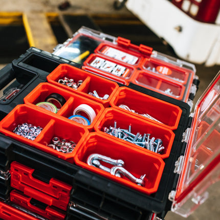 Toolbrothers RHINO XXL Organizer ECO Hauteur L Boîtes 6 l IP66 avec boîtes amovibles