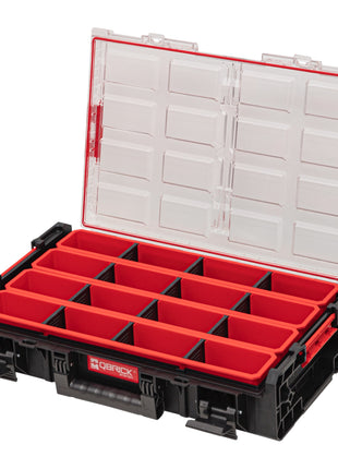 Toolbrothers RHINO XXL Organizador ECO altura XL cajas+ 582 x 387 x 131 mm 13,5 l IP66 con 4 inserciones y 12 divisores