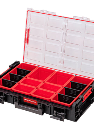 Toolbrothers RHINO XXL Organizer ECO Wysokość XL Skrzynki 582 x 387 x 131 mm 13,5 l IP66 z 6 wkładkami i 6 przegrodami