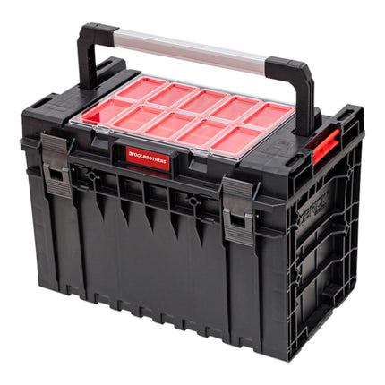 Toolbrothers RHINO XXL maletín de herramientas ECO Handling+ altura XL 52 l IP66 con separadores extraíbles + cajas