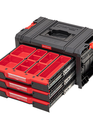 Toolbrothers RHINO L Cajón 3 ECO Organize+ apilable 450 x 310 x 244 mm 3x 4,5 l IP54 con tres cajones 21 inserciones