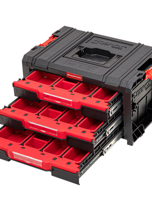 Toolbrothers RHINO L Cajón 3 ECO Organize+ apilable 450 x 310 x 244 mm 3x 4,5 l IP54 con tres cajones 21 inserciones