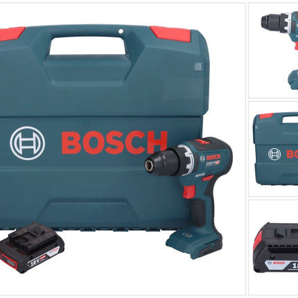 Bosch GSR 18V-55 Taladro atornillador a batería profesional 18 V 55 Nm sin escobillas + 1x acumulador 2,0 Ah + maletín en L - sin cargador