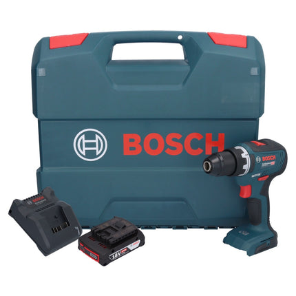 Bosch GSR 18V-55 Professional cordless drill driver 18 V 55 Nm brushless + 1x rechargeable battery 2.0 Ah + charger + L-case