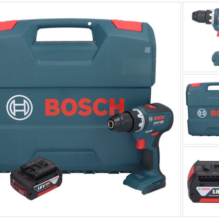 Bosch GSR 18V-55 Professional cordless drill driver 18 V 55 Nm brushless + 1x rechargeable battery 5.0 Ah + L-case - without charger