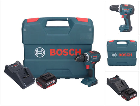 Bosch GSR 18V-55 Professional cordless drill driver 18 V 55 Nm brushless + 1x rechargeable battery 5.0 Ah + charger + L-case