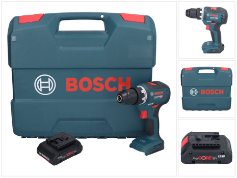 Bosch GSR 18V-55 Professional cordless drill driver 18 V 55 Nm brushless + 1x ProCORE rechargeable battery 4.0 Ah + L-case - without charger