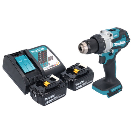 Makita DHP 489 RG trapano a percussione a batteria 18 V 73 Nm brushless + 2x batteria ricaricabile 6,0 Ah + caricabatterie