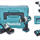 Taladro de percusión sin cable Makita DHP 489 RM1J 18 V 73 Nm sin escobillas + 1x batería recargable 4,0 Ah + cargador + Makpac