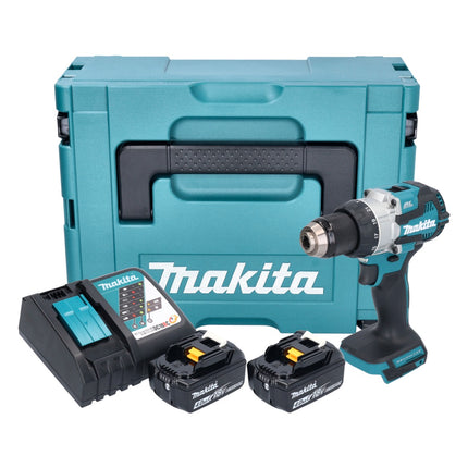 Makita DHP 489 RMJ Perceuse-visseuse à percussion sans fil 18 V 73 Nm Brushless + 2x batterie 4,0 Ah + chargeur + Makpac