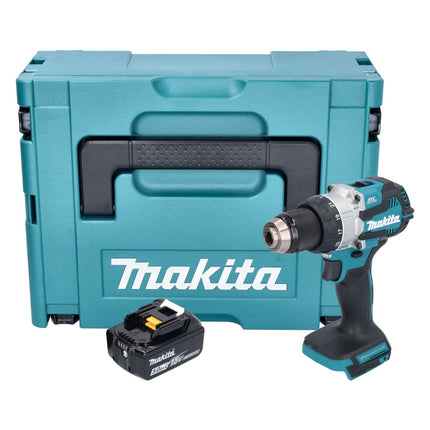 Makita DHP 489 T1J cordless impact drill 18 V 73 Nm brushless + 1x rechargeable battery 5.0 Ah + Makpac - without charger