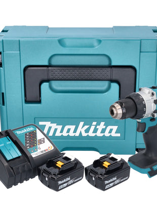 Makita DHP 489 RTJ cordless impact drill 18 V 73 Nm brushless + 2x rechargeable battery 5.0 Ah + charger + Makpac