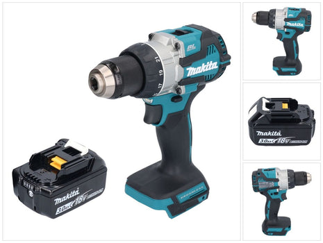 Makita DDF 489 F1 taladro atornillador inalámbrico 18 V 73 Nm sin escobillas + 1x batería 3,0 Ah - sin cargador