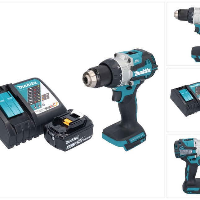 Trapano avvitatore a batteria Makita DDF 489 RF1 18 V 73 Nm brushless + 1x batteria ricaricabile 3,0 Ah + caricabatterie