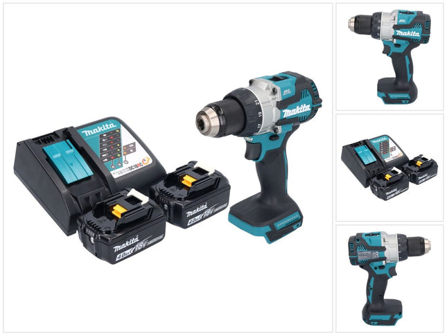 Makita DDF 489 RM cordless drill driver 18 V 73 Nm brushless + 2x rechargeable battery 4.0 Ah + charger