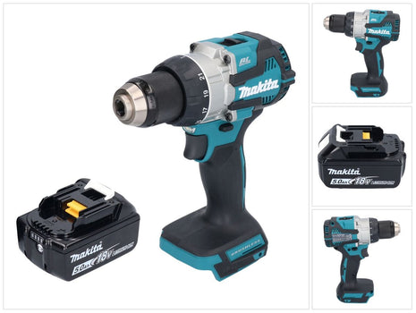 Makita DDF 489 T1 cordless drill driver 18 V 73 Nm brushless + 1x rechargeable battery 5.0 Ah - without charger