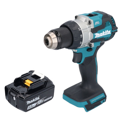 Makita DDF 489 T1 cordless drill driver 18 V 73 Nm brushless + 1x rechargeable battery 5.0 Ah - without charger