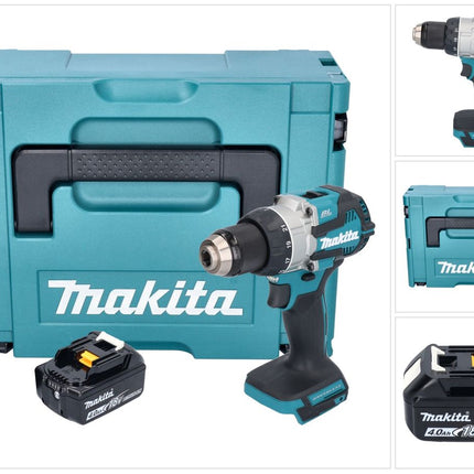 Trapano avvitatore a batteria Makita DDF 489 M1J 18 V 73 Nm brushless + 1x batteria ricaricabile 4,0 Ah + Makpac - senza caricabatterie