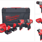 Milwaukee M12 FPP2A2-602X Combo Set ( 4933480588 ) M12 FPD2 akumulatorowa wiertarko-wkrętarka udarowa 45 Nm + M12 FID2 akumulatorowy klucz udarowy 170 Nm 1/4