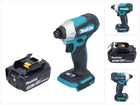 Makita DTD 157 F1 Clé à choc sans fil 18 V 140 Nm 1/4'' Brushless + 1x batterie 3,0 Ah - sans chargeur