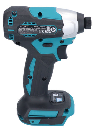 Makita DTD 157 RF1 Clé à choc sans fil 18 V 140 Nm 1/4'' Brushless + 1x batterie 3,0 Ah + chargeur