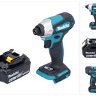 Makita DTD 157 M1 cordless impact wrench 18 V 140 Nm 1/4