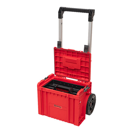 Qbrick System PRO Cart 2.0 Plus RED ULTRA HD stackable 490 x 415 x 660 mm 29 l IP54 removable double telescopic handle