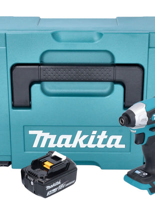 Makita DTD 157 F1J akumulatorowy klucz udarowy 18 V 140 Nm 1/4" bezszczotkowy + 1x akumulator 3,0 Ah + Makpac - bez ładowarki