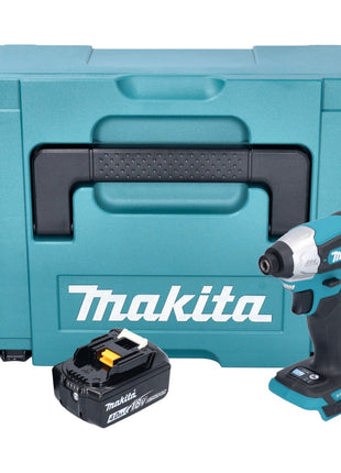 Makita DTD 157 M1J Akku Schlagschrauber 18 V 140 Nm 1/4" Brushless + 1x Akku 4,0 Ah + Makpac - ohne Ladegerät