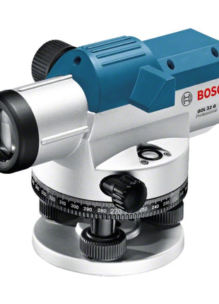 Bosch GOL 32 G Professional optical levelling instrument 400 Gon 120 m IP 54 ( 06159940AY ) + tripod BT 160 + measuring rod GR 500 + case